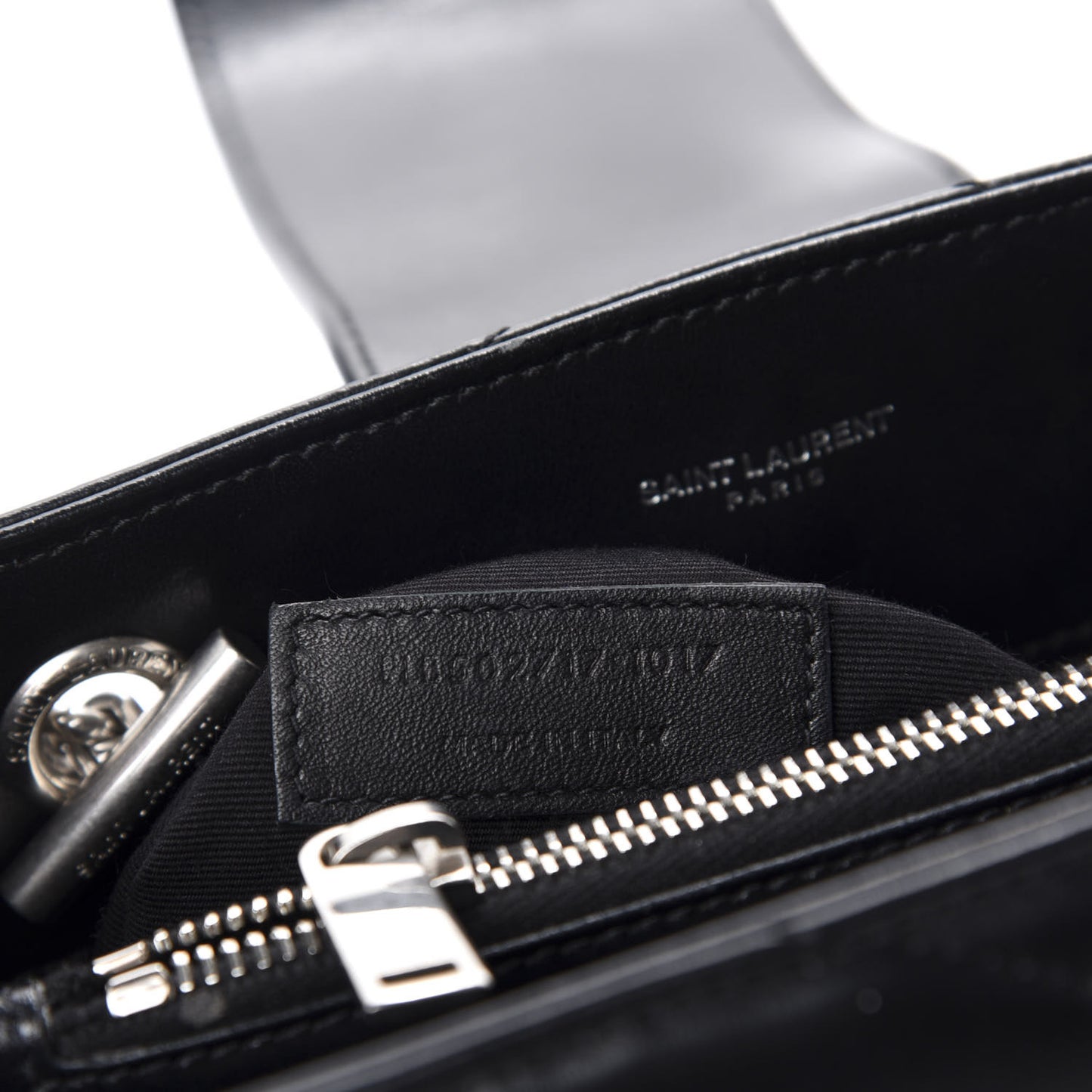Calfskin Y Quilted Monogram Small Loulou Shopper Black