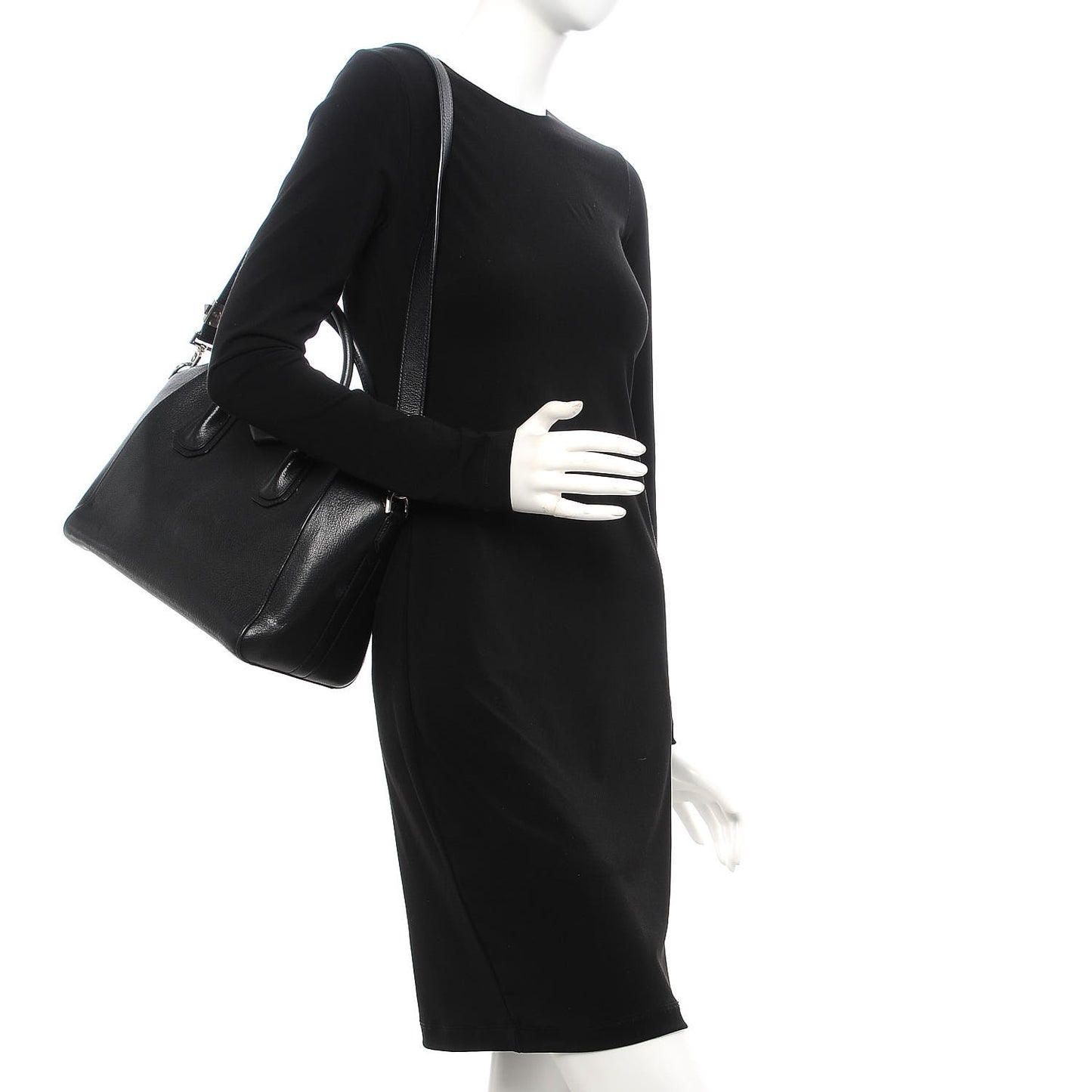 Sugar Goatskin Small Antigona Black