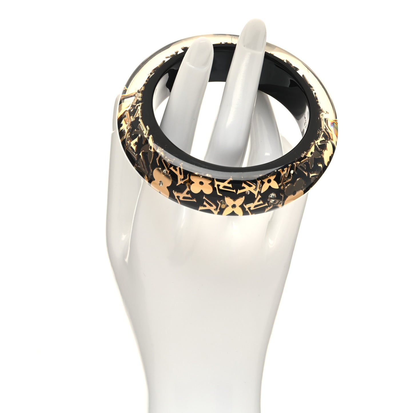 Resin Swarovski Medium Inclusion Bracelet GM Black