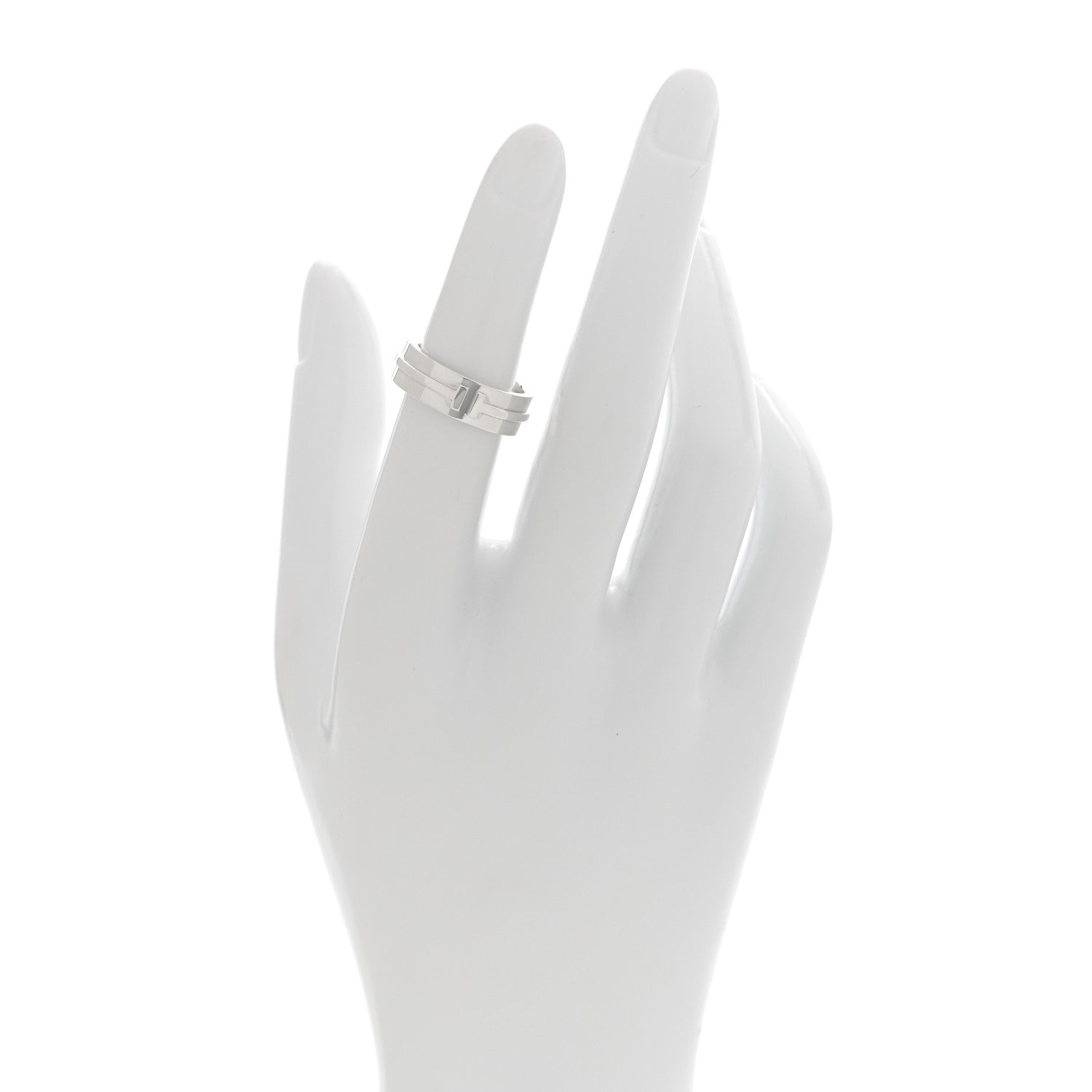 Tiffany Sterling Silver T Wide Ring 49 5 2 of 5