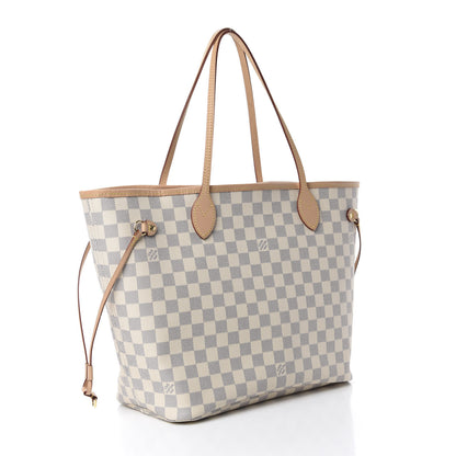 Louis Vuitton Damier Azur Neo Neverfull MM Rose Ballerine 3 of 12