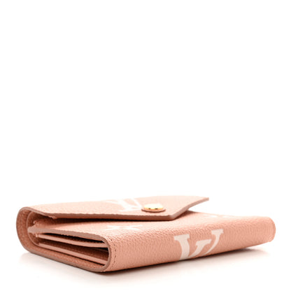 Louis Vuitton Empreinte Monogram Giant Victorine Wallet Rose Trianon Creme 4 of 7
