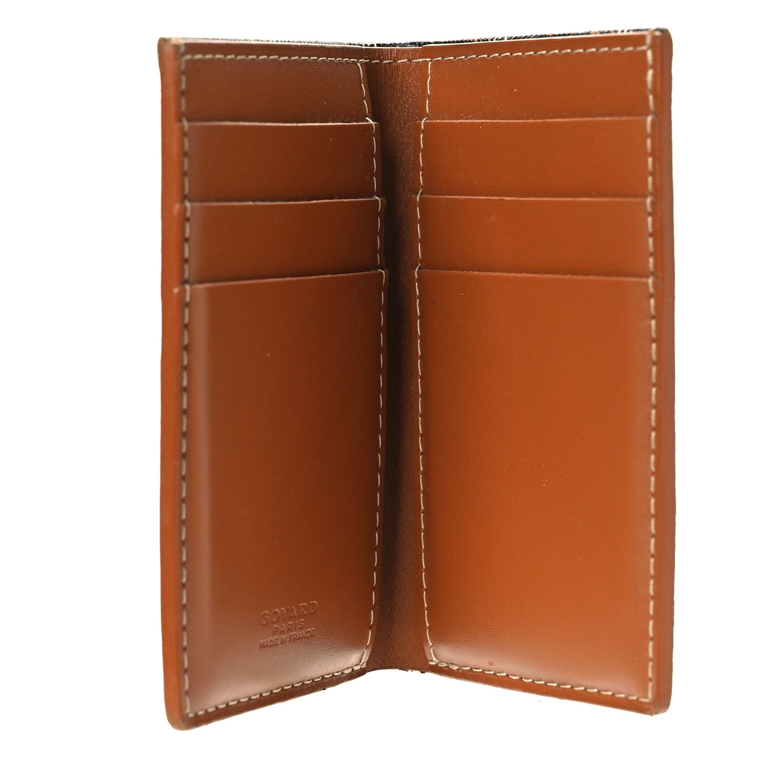 Goyard Goyardine Saint Pierre Card Holder Black Gold 5 of 9