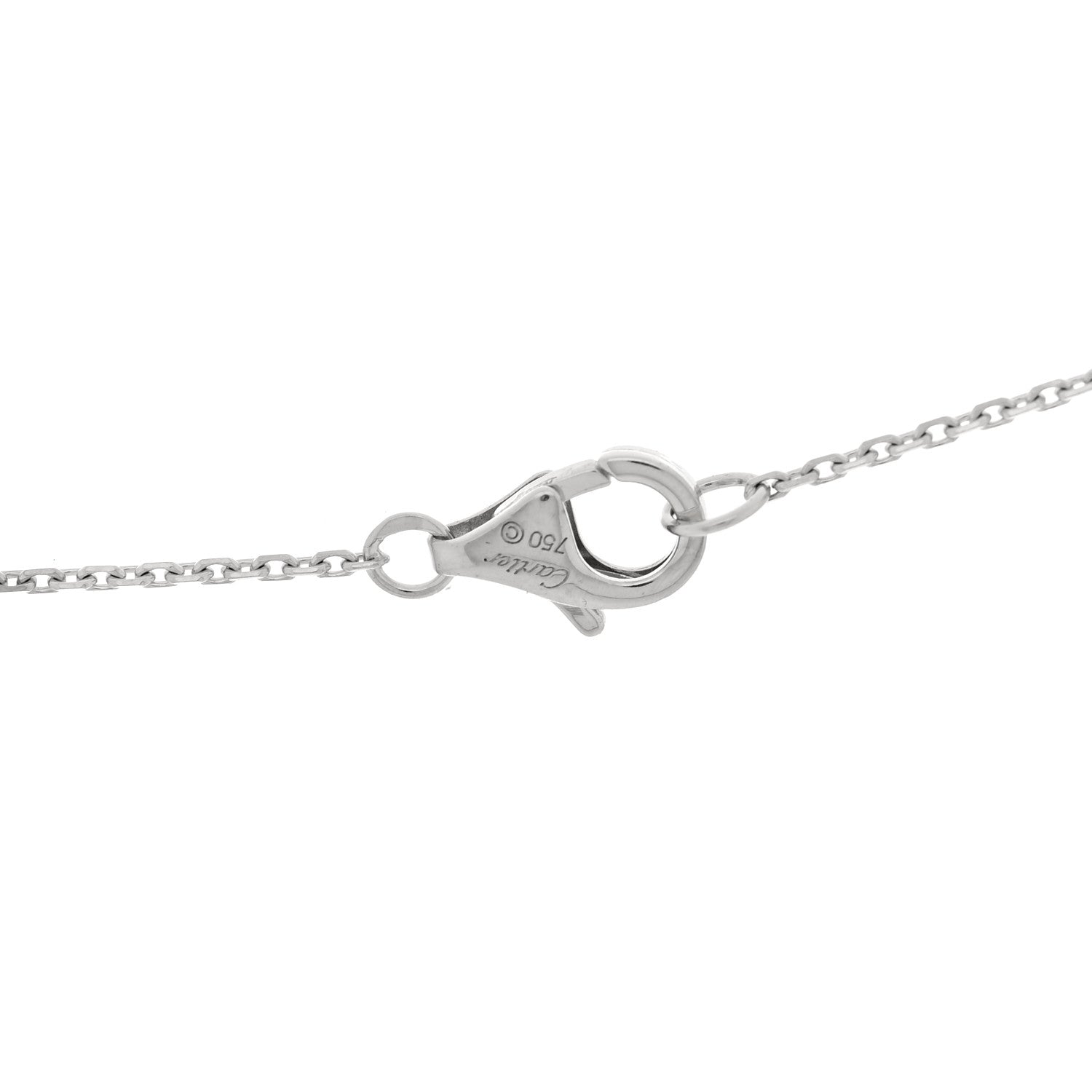 Cartier 18K White Gold Diamond Etincelle De Cartier Pendant Necklace 5 of 5