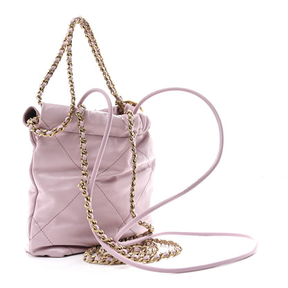 Chanel Shiny Calfskin Quilted Mini Chanel 22 Pink 3 of 10