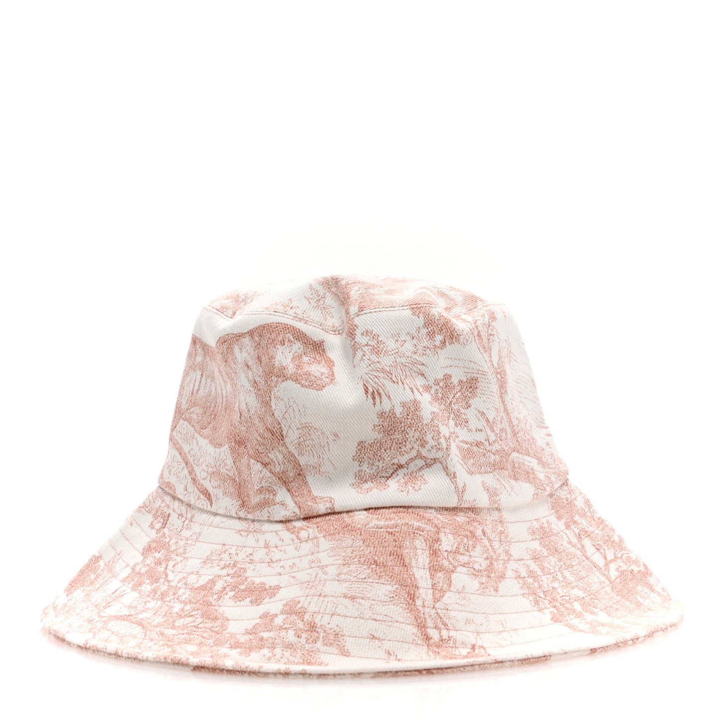 Cotton Dioriviera Toile De Jouy Bob Brim Bucket Hat 57 Rose