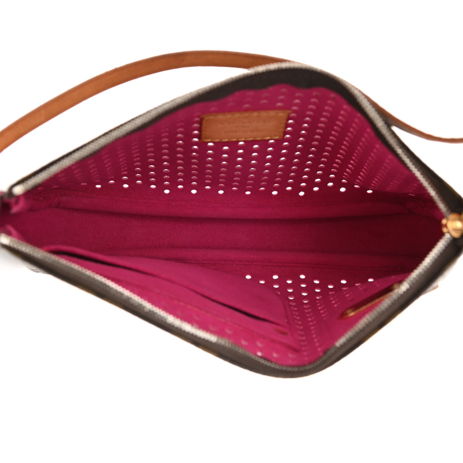 Louis Vuitton Monogram Perforated Pochette Accessories Bag Fuchsia 5 of 8