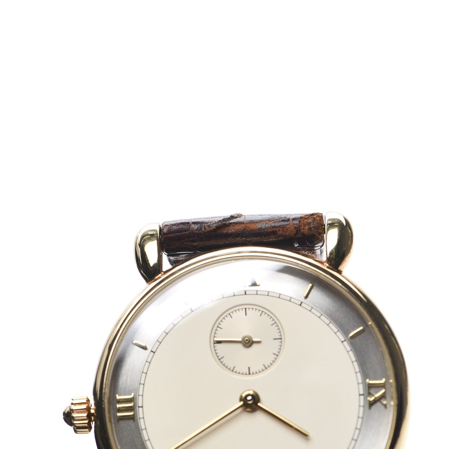 18K Yellow Gold Alligator 33mm Historiques Renaissance Manual Winding Watch 92884