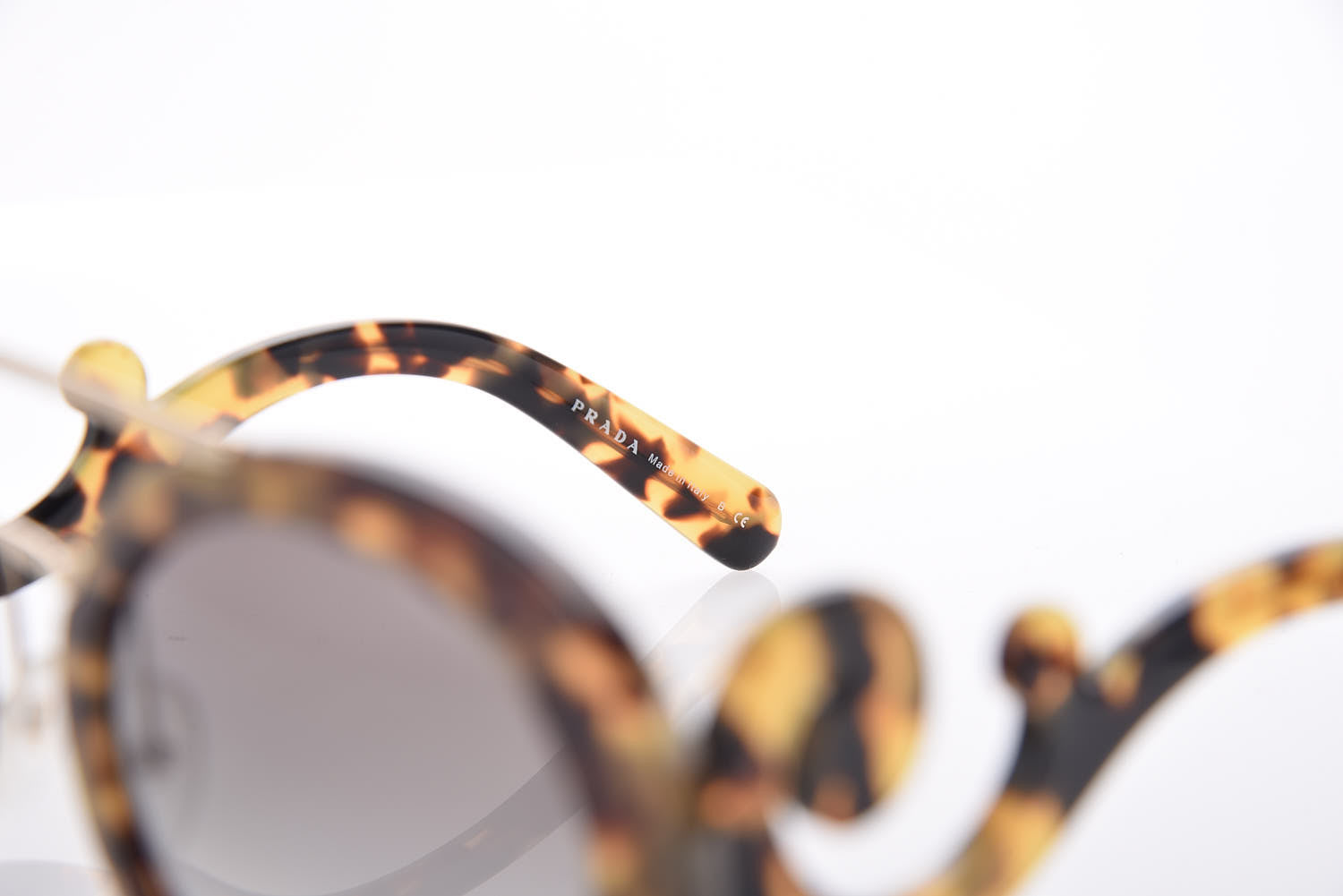 Prada Baroque Sunglasses SPR 13S Havana 6 of 8