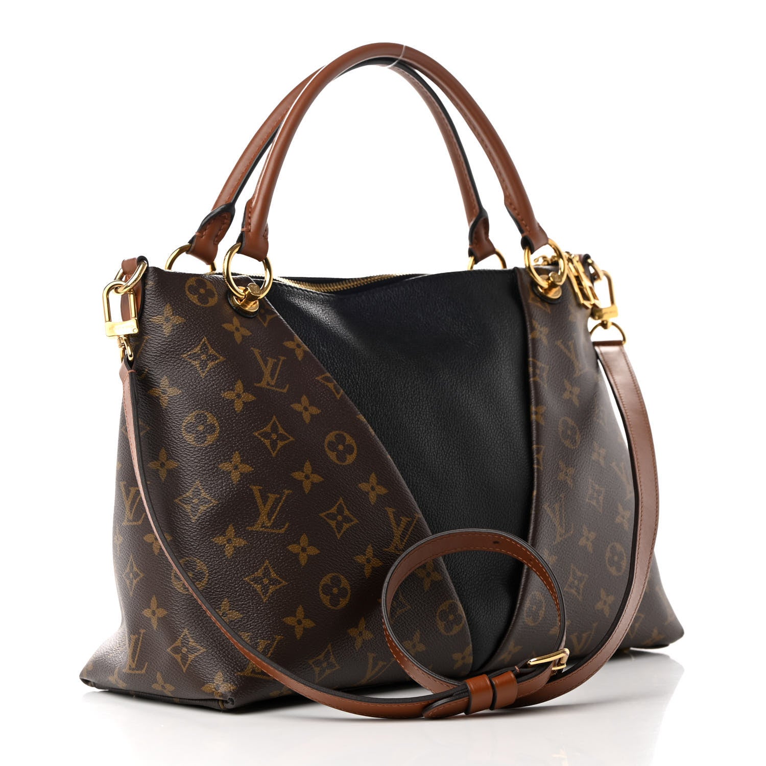 Louis Vuitton Monogram V Tote MM Black 3 of 15