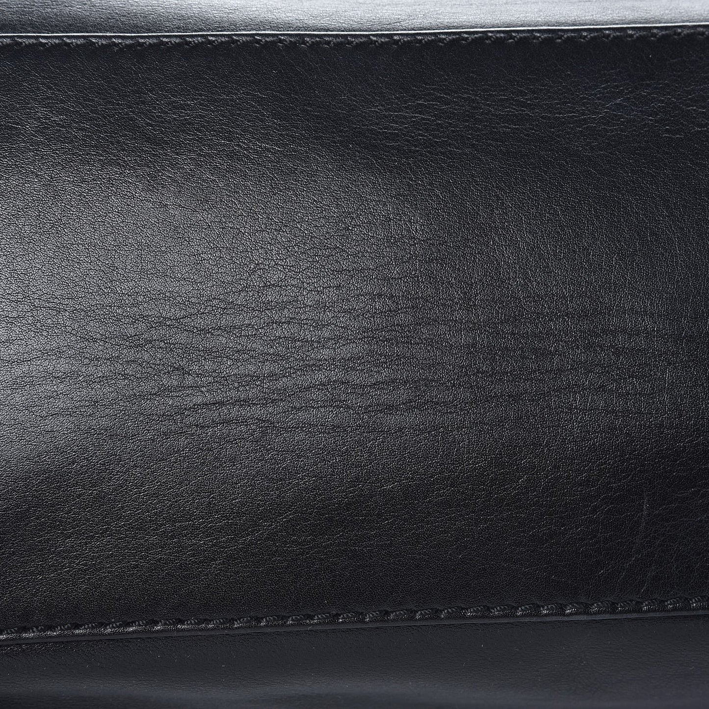Calfskin Modern Chain Rhodoid East West Tote Black