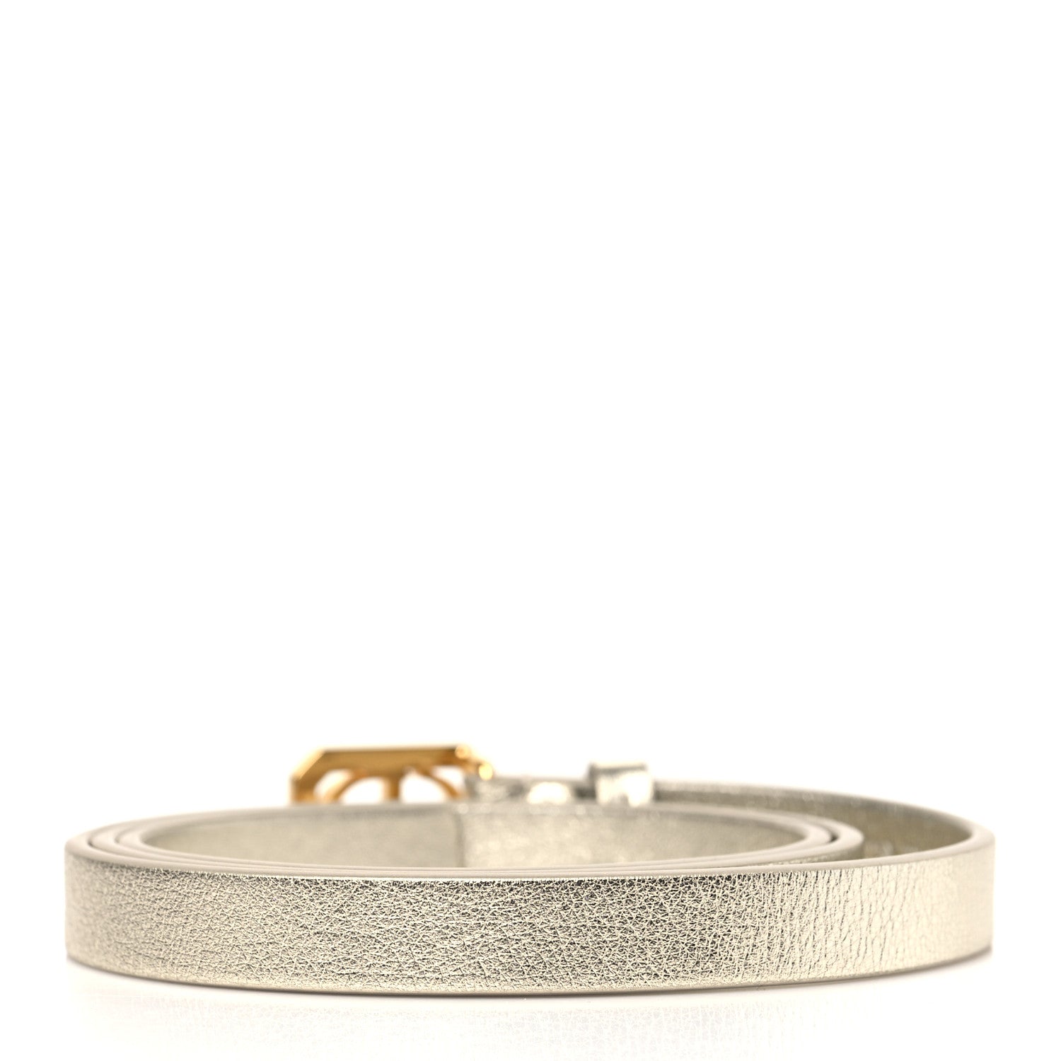 Christian Dior Metallic Calfskin Crystal 30 Montaigne Belt 85 34 Or Clair 3 of 5