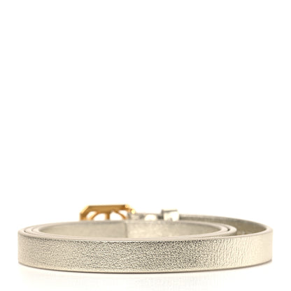 Christian Dior Metallic Calfskin Crystal 30 Montaigne Belt 85 34 Or Clair 3 of 5