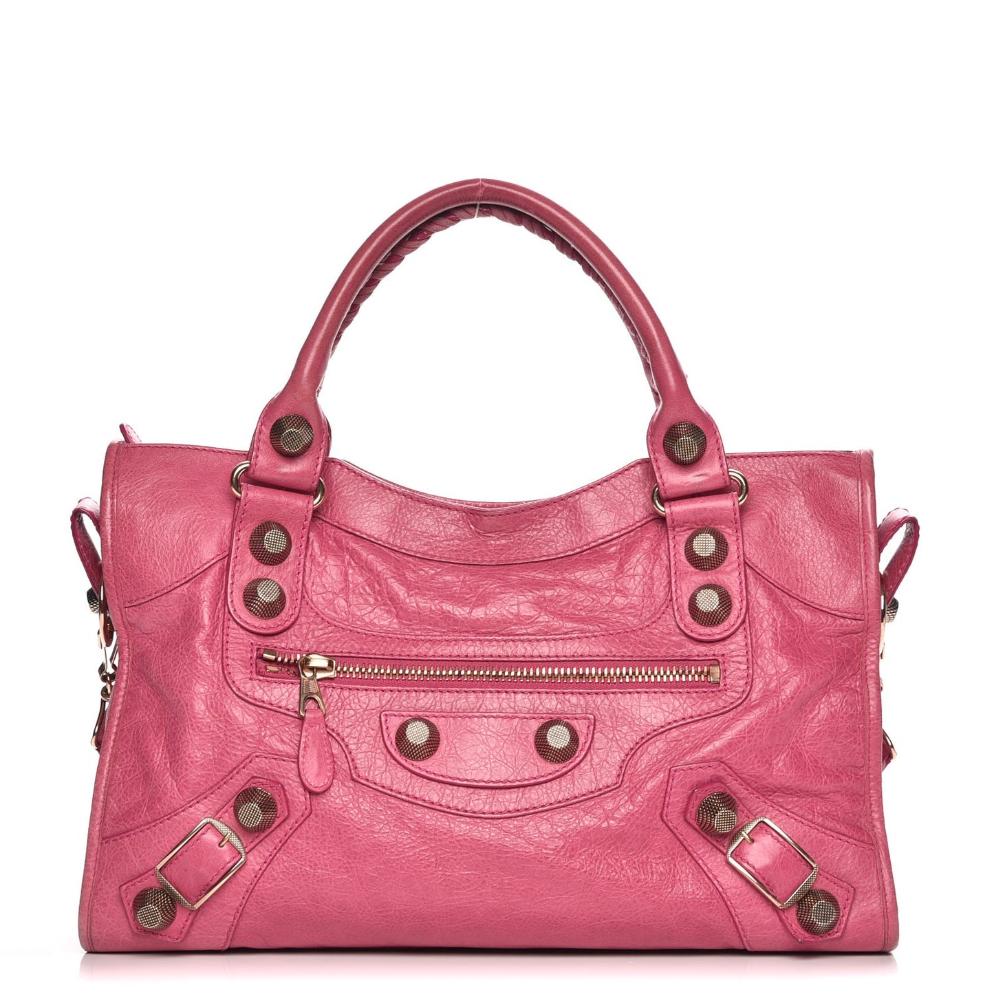 Agneau Giant 21 Rose Gold Hardware City Cyclamen Fucsia