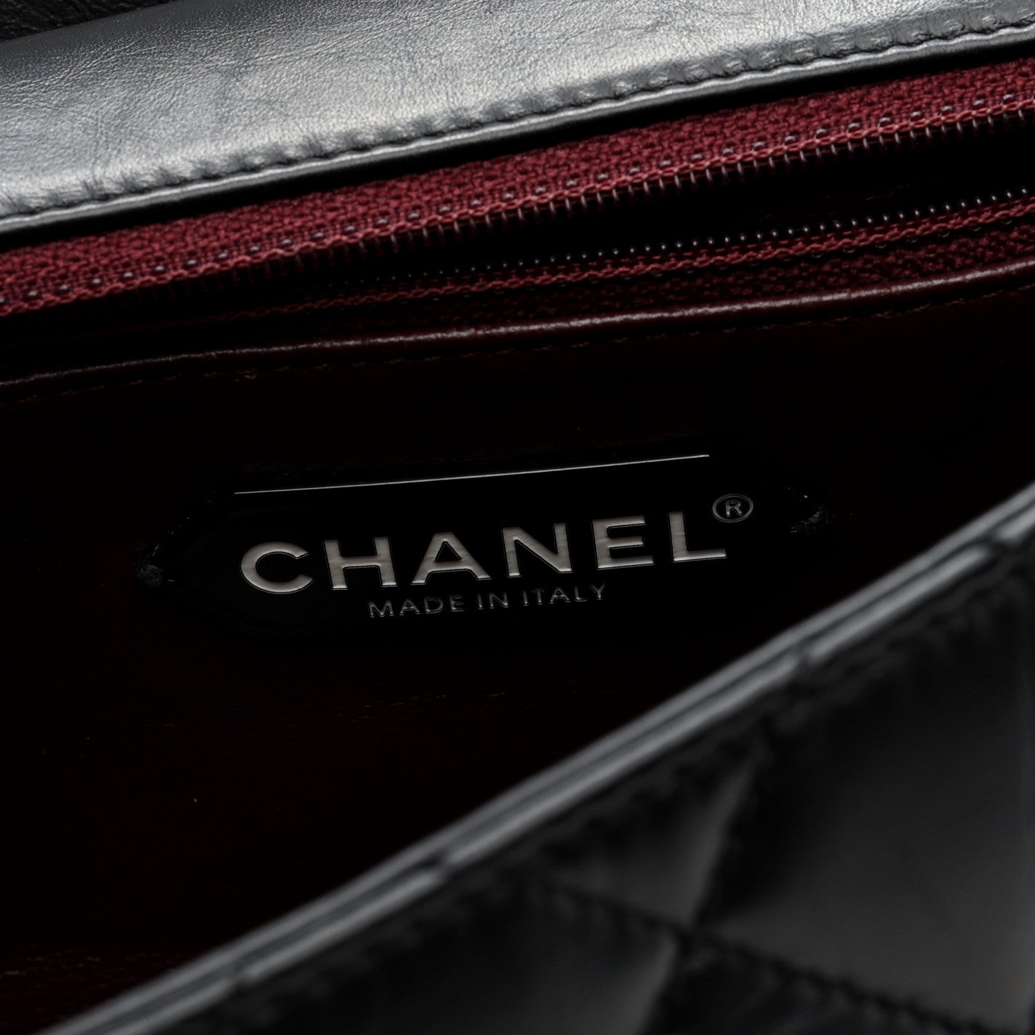 Chanel Aged Calfskin Quilted 2.55 Reissue 225 Hanger Flap Black 6 of 10