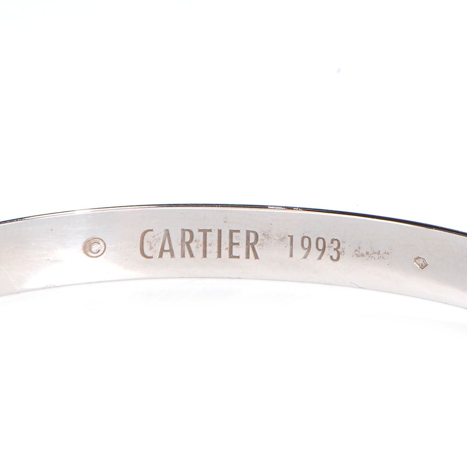 Cartier 18K White Gold LOVE Bracelet 20 3 of 6