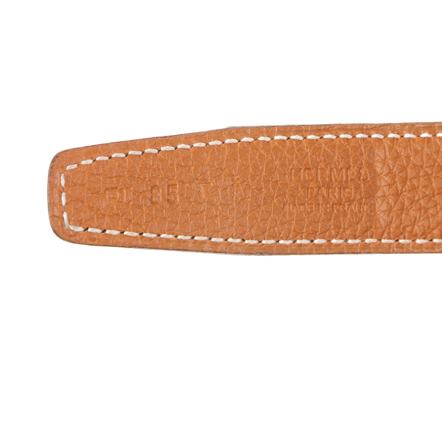 Hermes Box Togo 24mm Sydney Belt 85 Black Gold 5 of 8