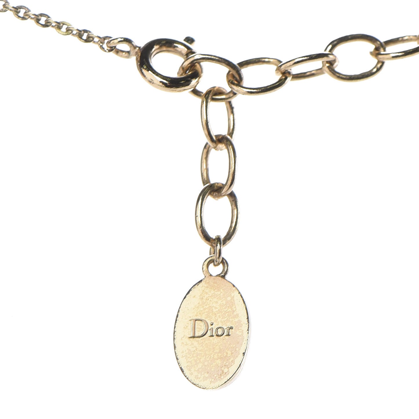 Resin Metal Tell Me Dior Zodiac Pisces Necklace Gold