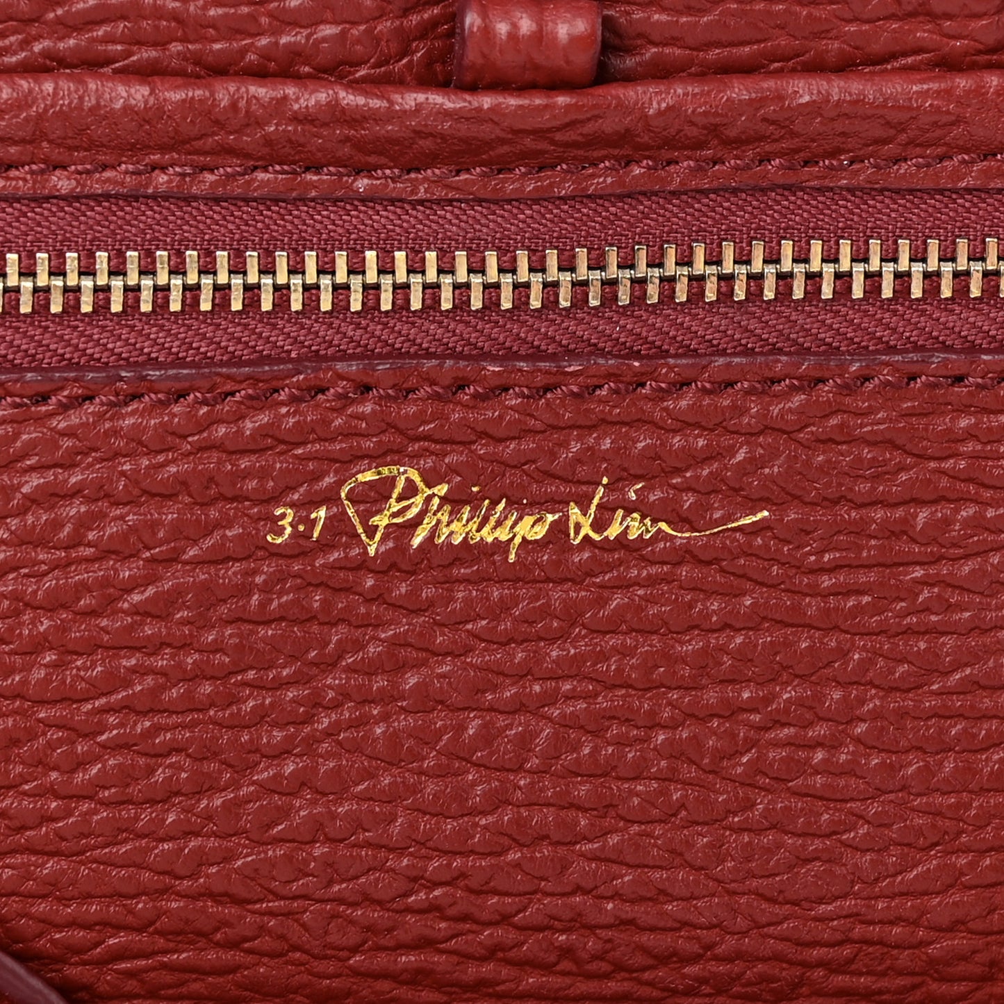 Textured Calfskin Large Pashli Satchel Oxblood