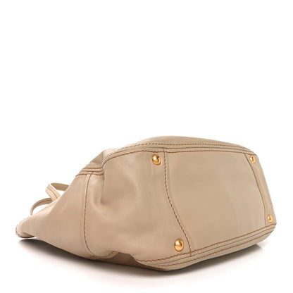 Prada Calfskin Medium Tote Beige 4 of 9