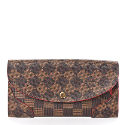 Louis Vuitton Damier Ebene Caissa Wallet Cherry 1 of 10