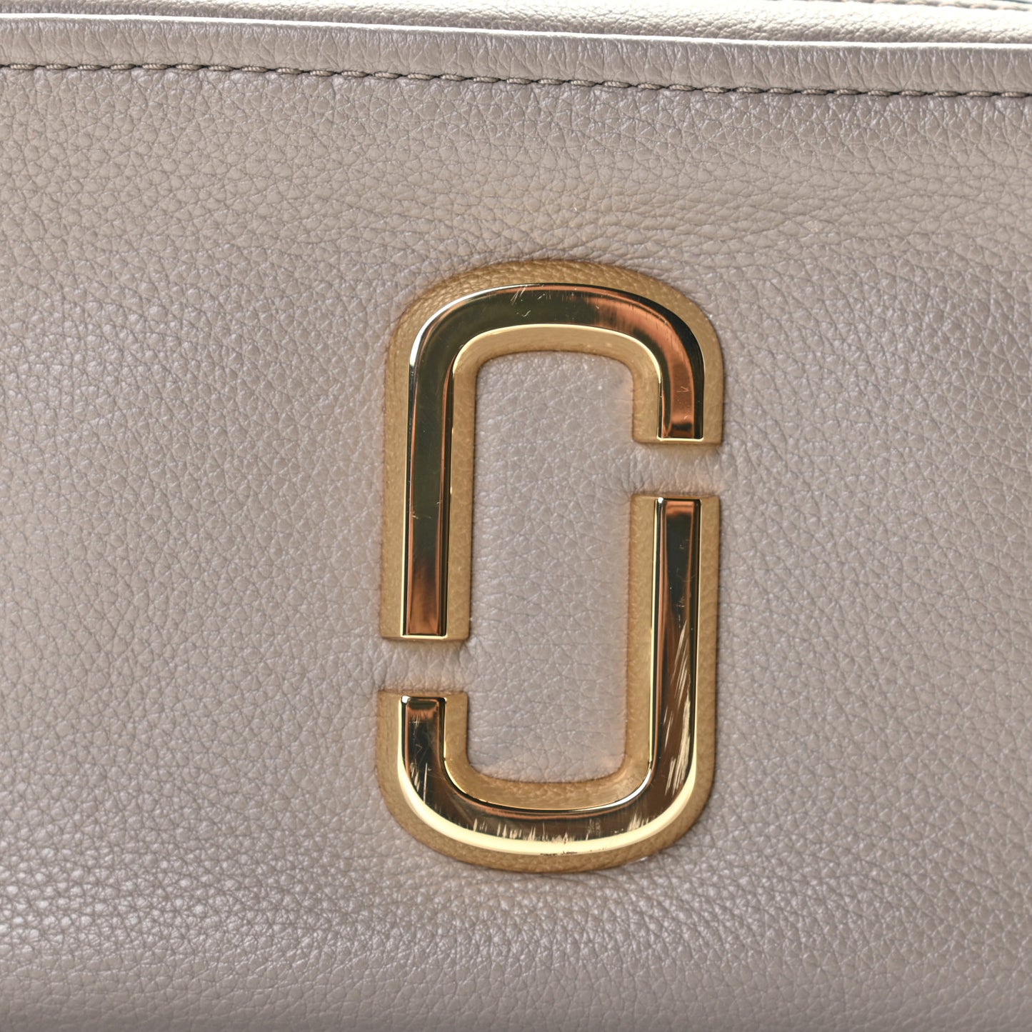 Calfskin Snapshot Double Zip Small Camera Bag Grey