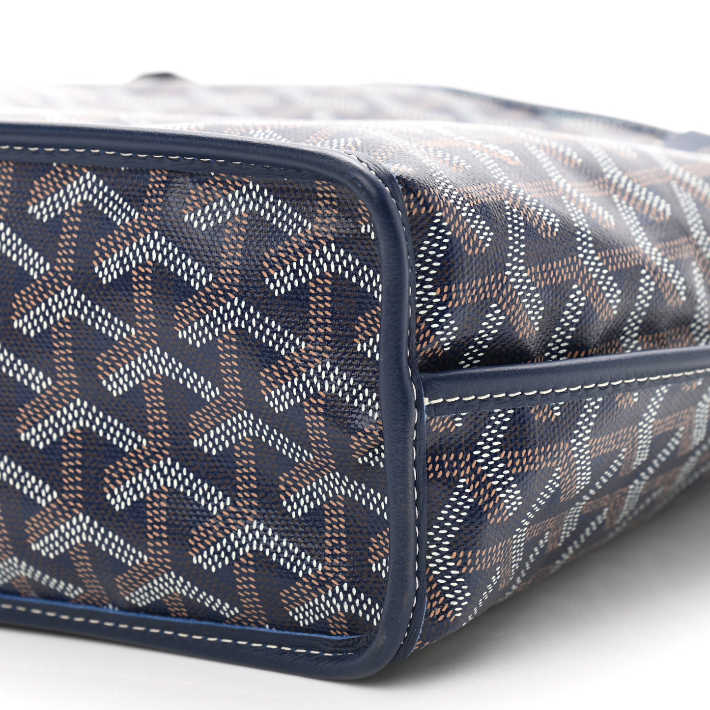 Goyardine Reversible Mini Anjou Navy