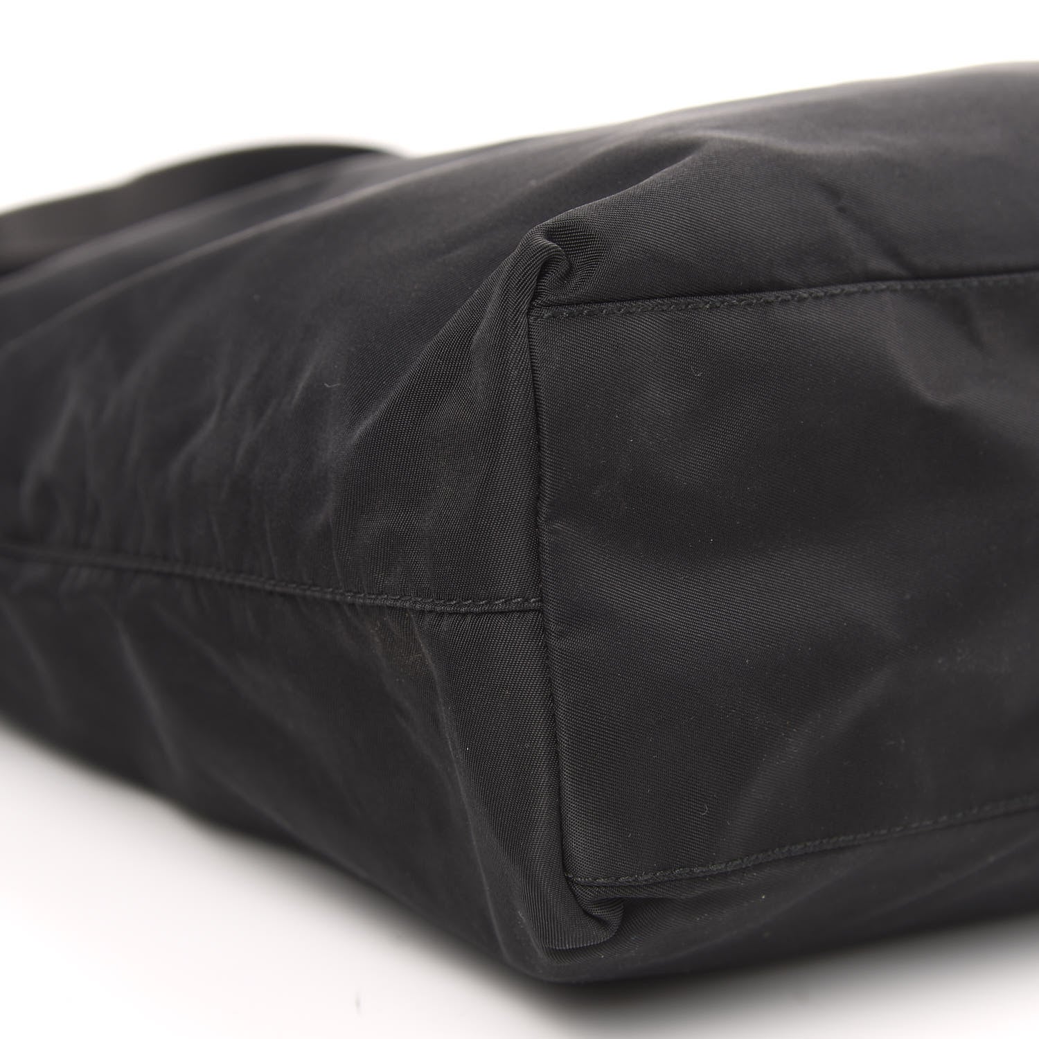 Prada Nylon Flat Messenger Bag Black 7 of 9
