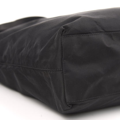 Prada Nylon Flat Messenger Bag Black 7 of 9
