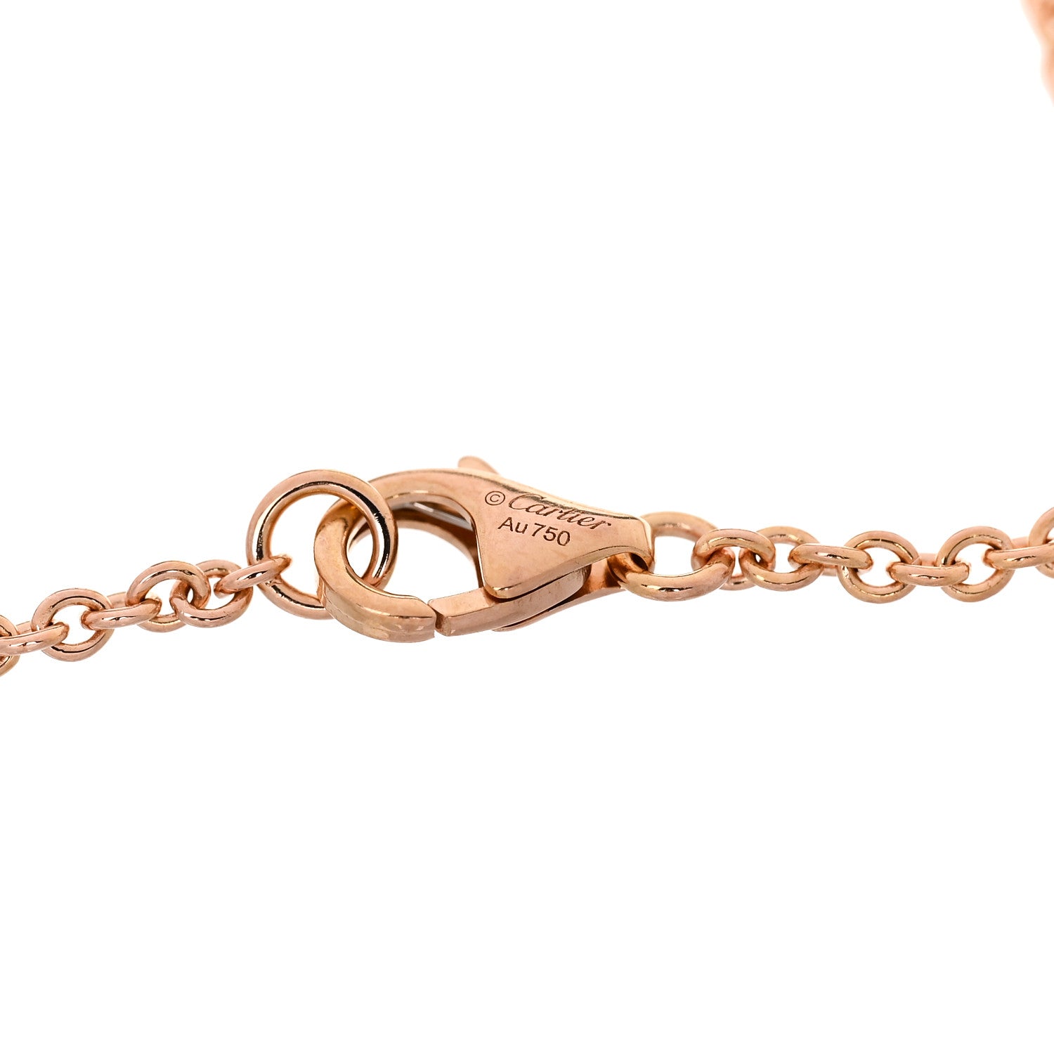 Cartier 18K Pink Gold Interlocking LOVE Bracelet 3 of 4
