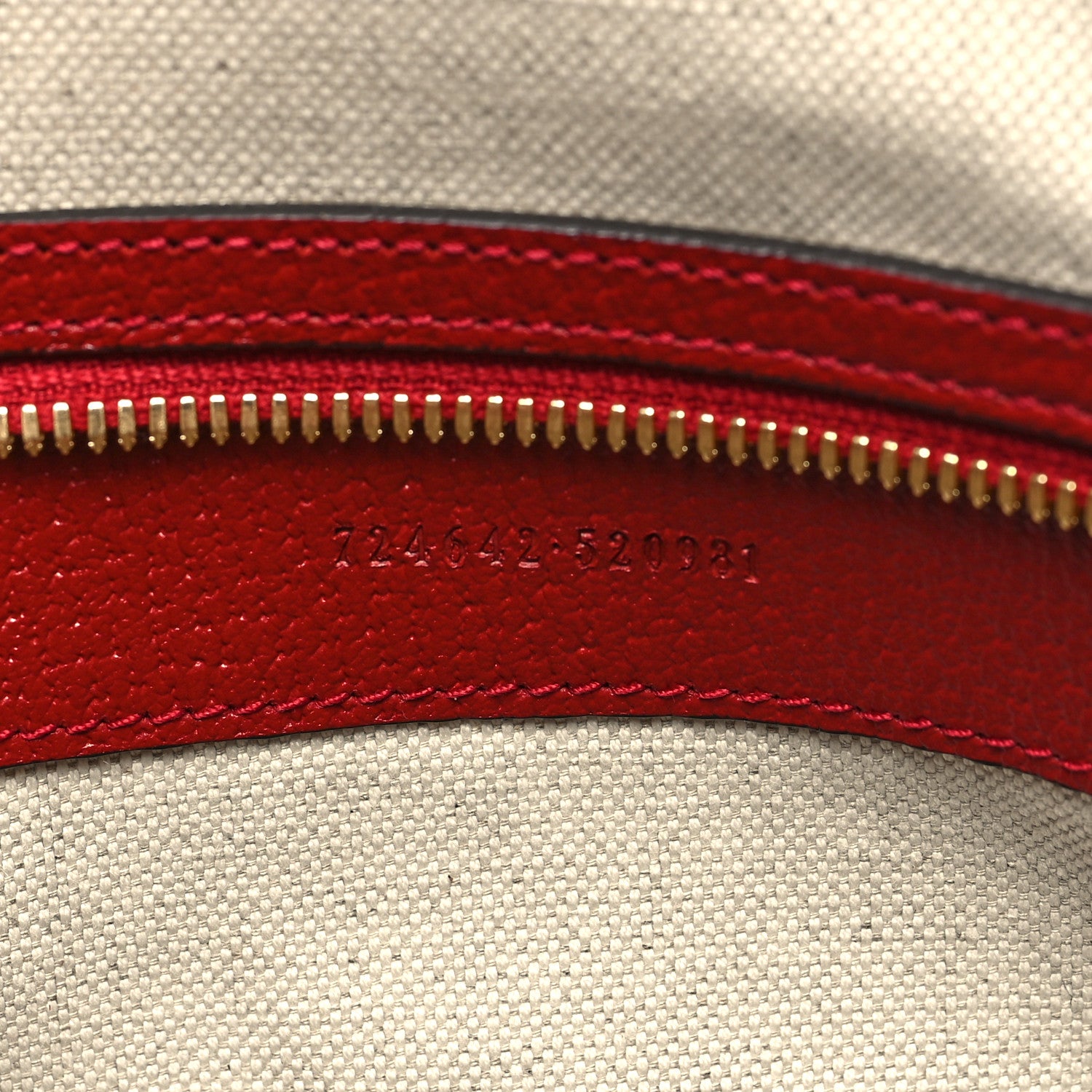 Gucci Textured Dollar Calfskin Web Medium Savoy Duffle Bag Red 6 of 11