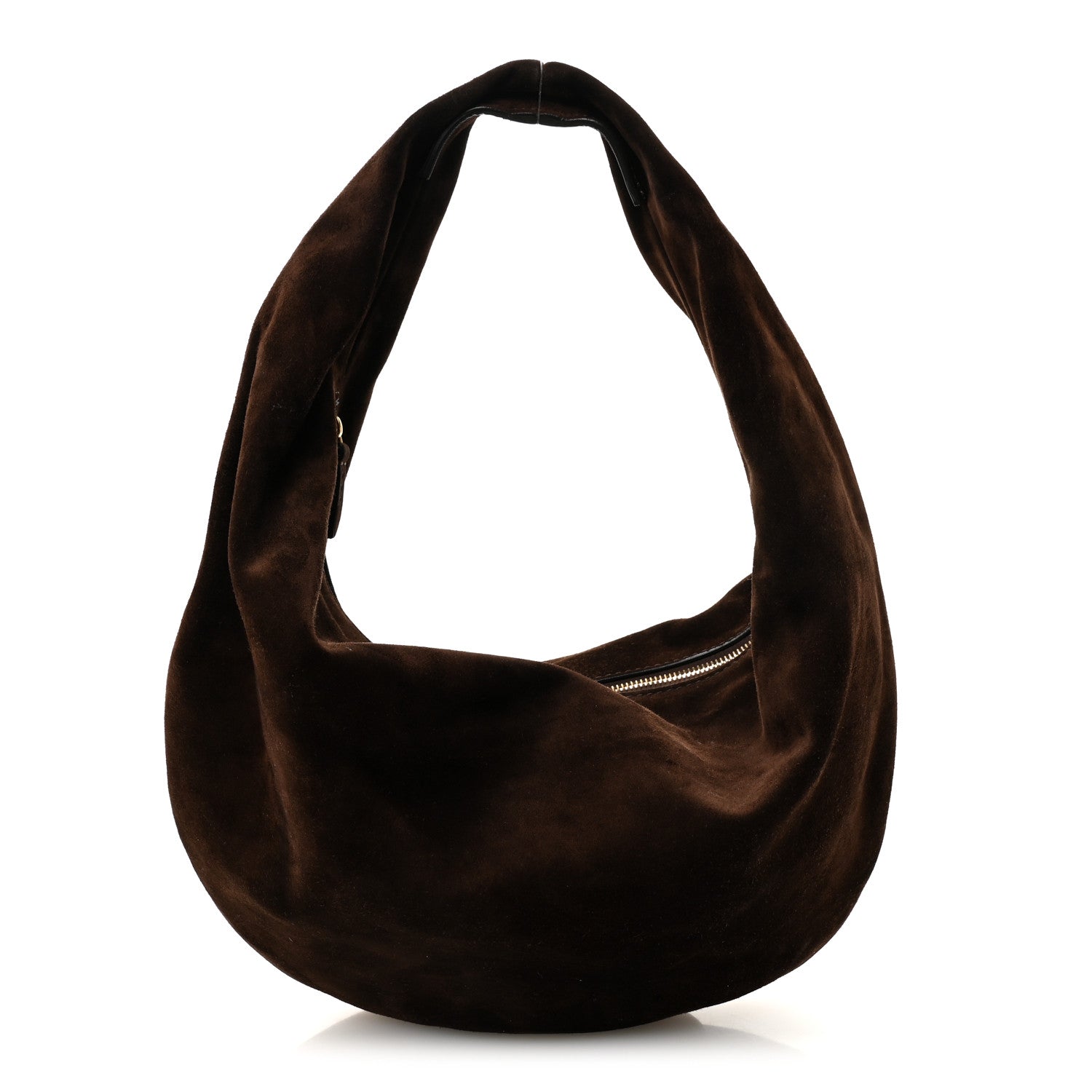 Khaite Suede Calfskin Medium Olivia Hobo Coffee 1 of 9
