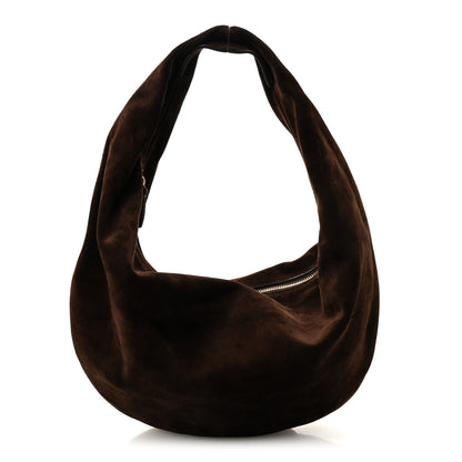 Khaite Suede Calfskin Medium Olivia Hobo Coffee 1 of 9