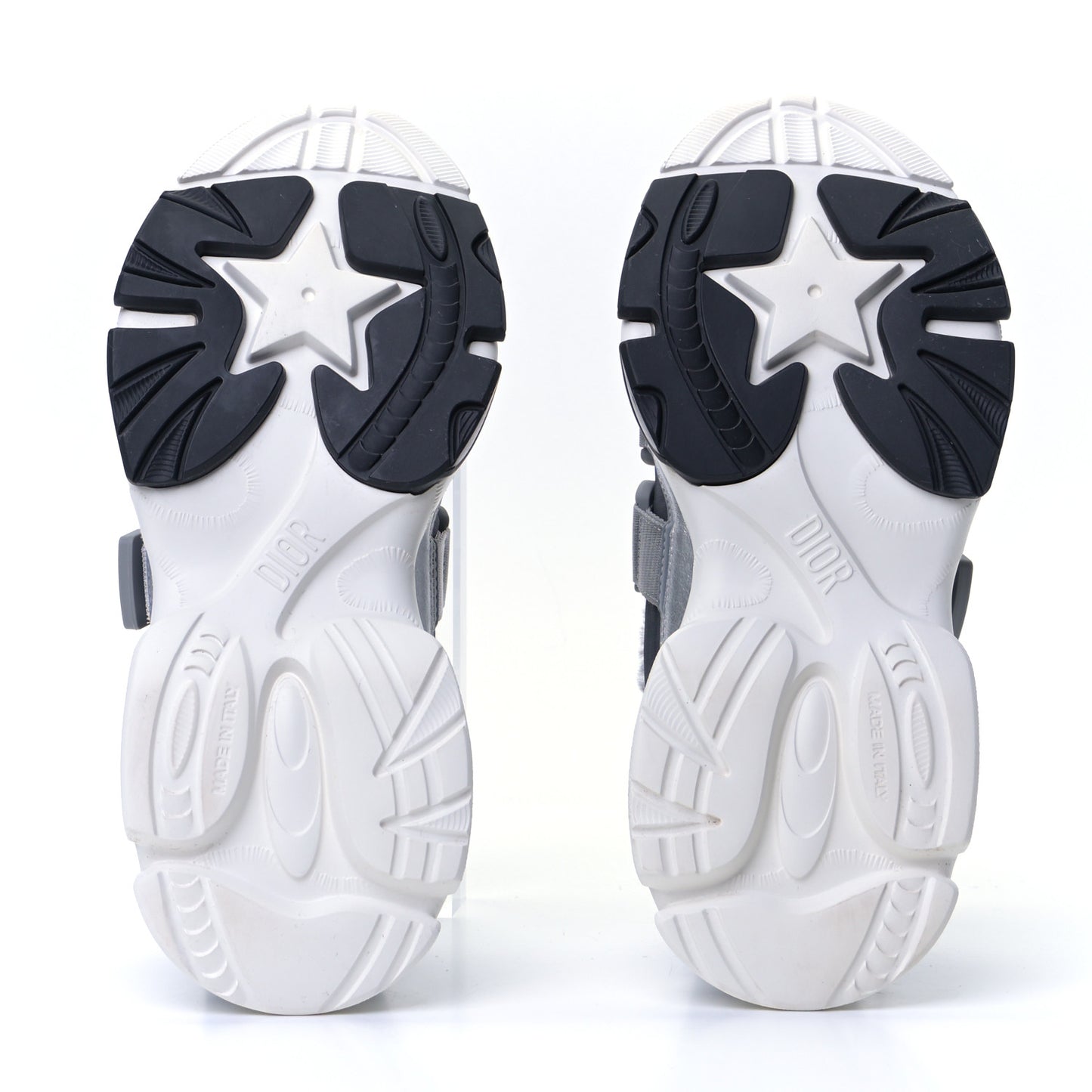 Technical Fabric Nylon Camouflage Womens D-Wander Sneakers 38.5 Silver
