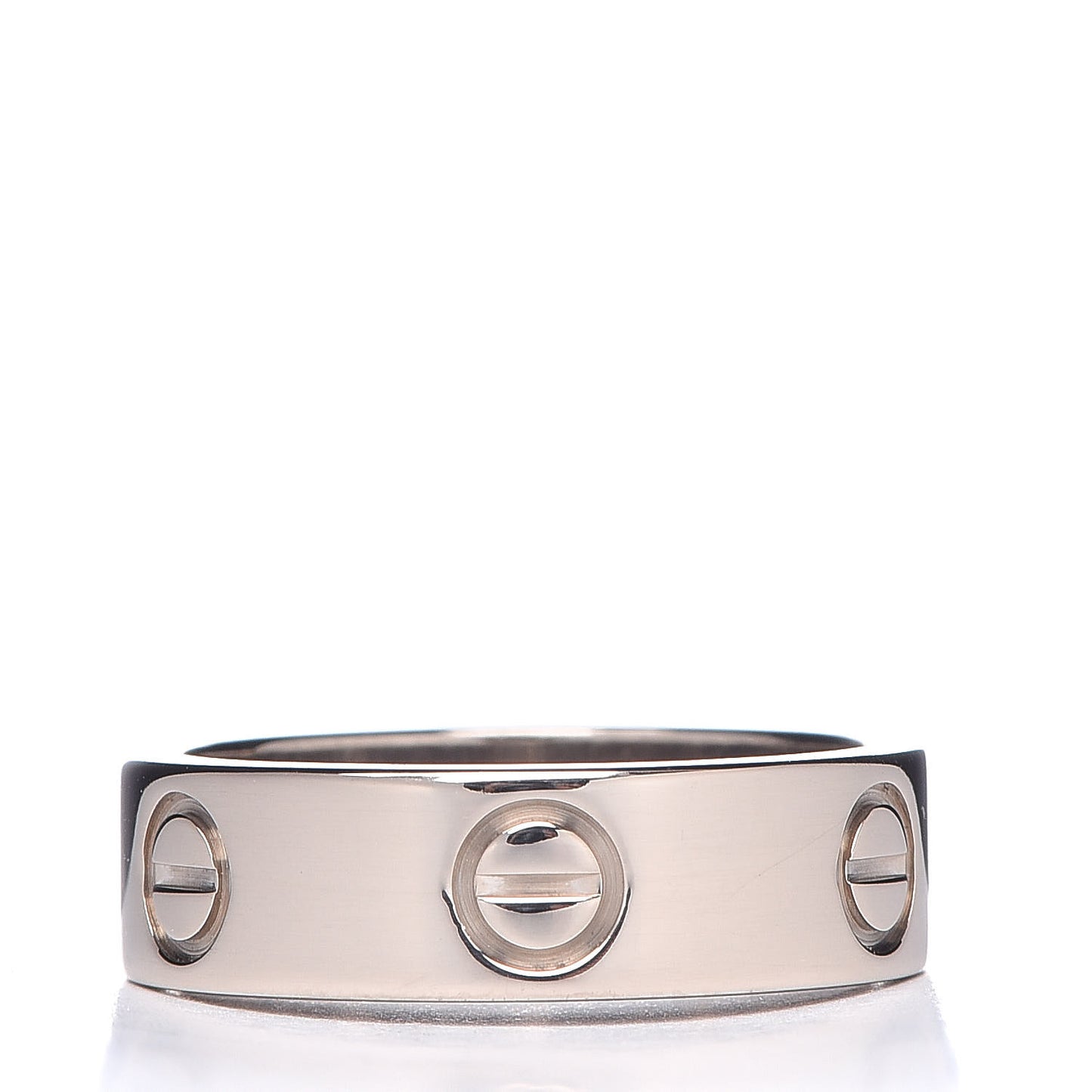 18K White Gold 5.5mm LOVE Ring 51 5.75