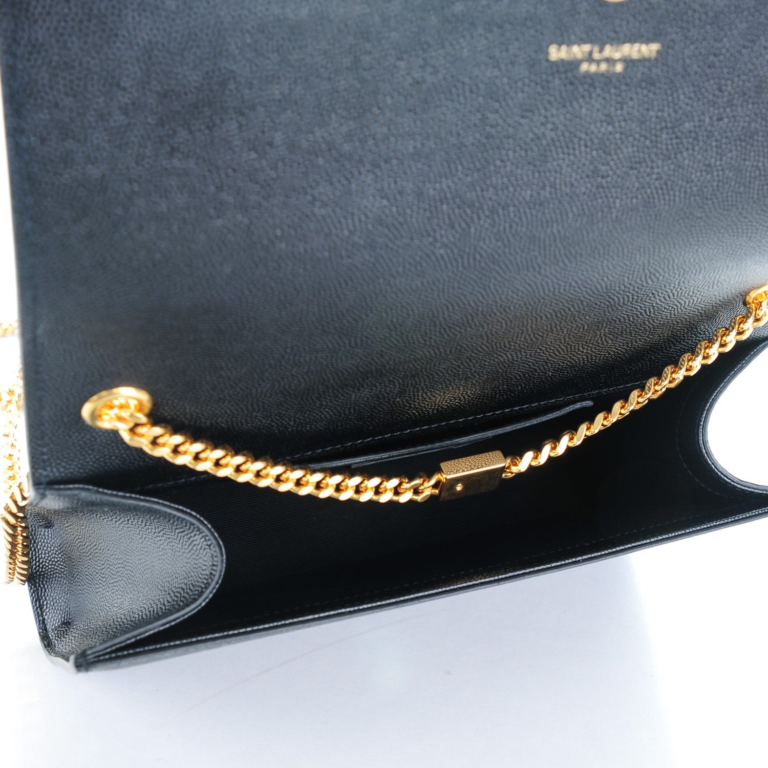 Saint Laurent Grain De Poudre Medium Classic Monogram Satchel Black 5 of 7