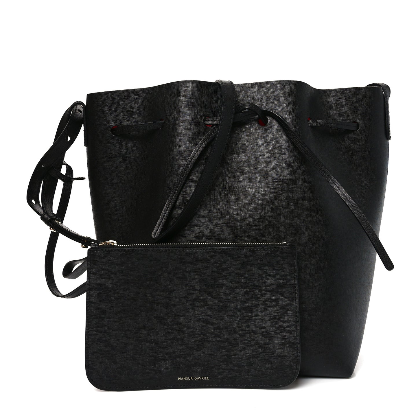 Saffiano Bucket Bag Black Flamma