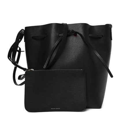Mansur Gavriel Saffiano Bucket Bag Black Flamma 3 of 11
