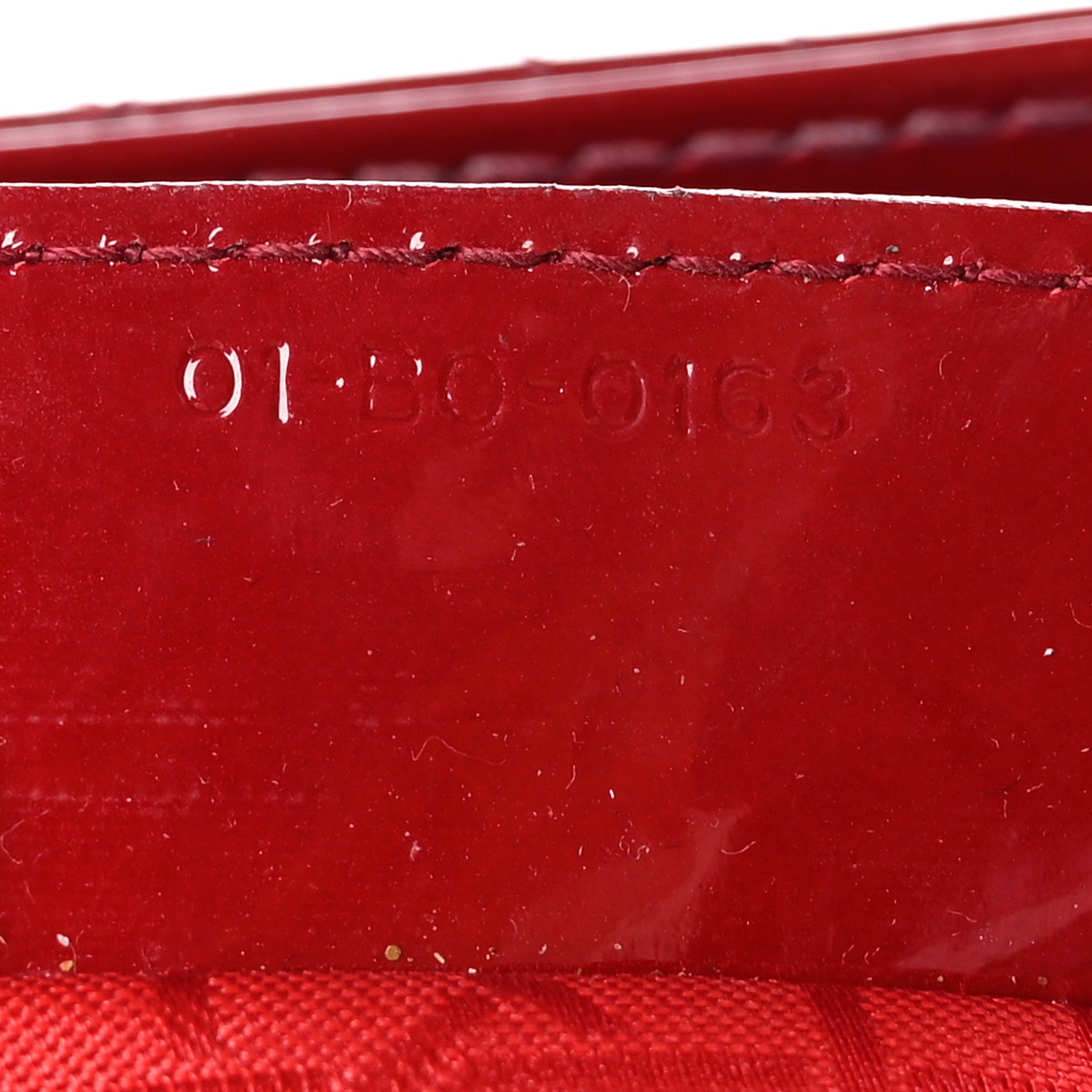 Christian Dior Patent Cannage Large Lady Dior Red 7 of 10