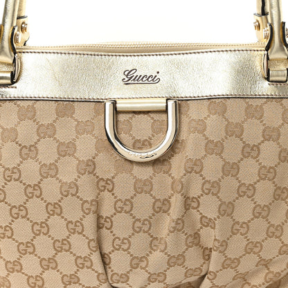 Gucci Monogram D Gold Tote Metallic Gold 8 of 11