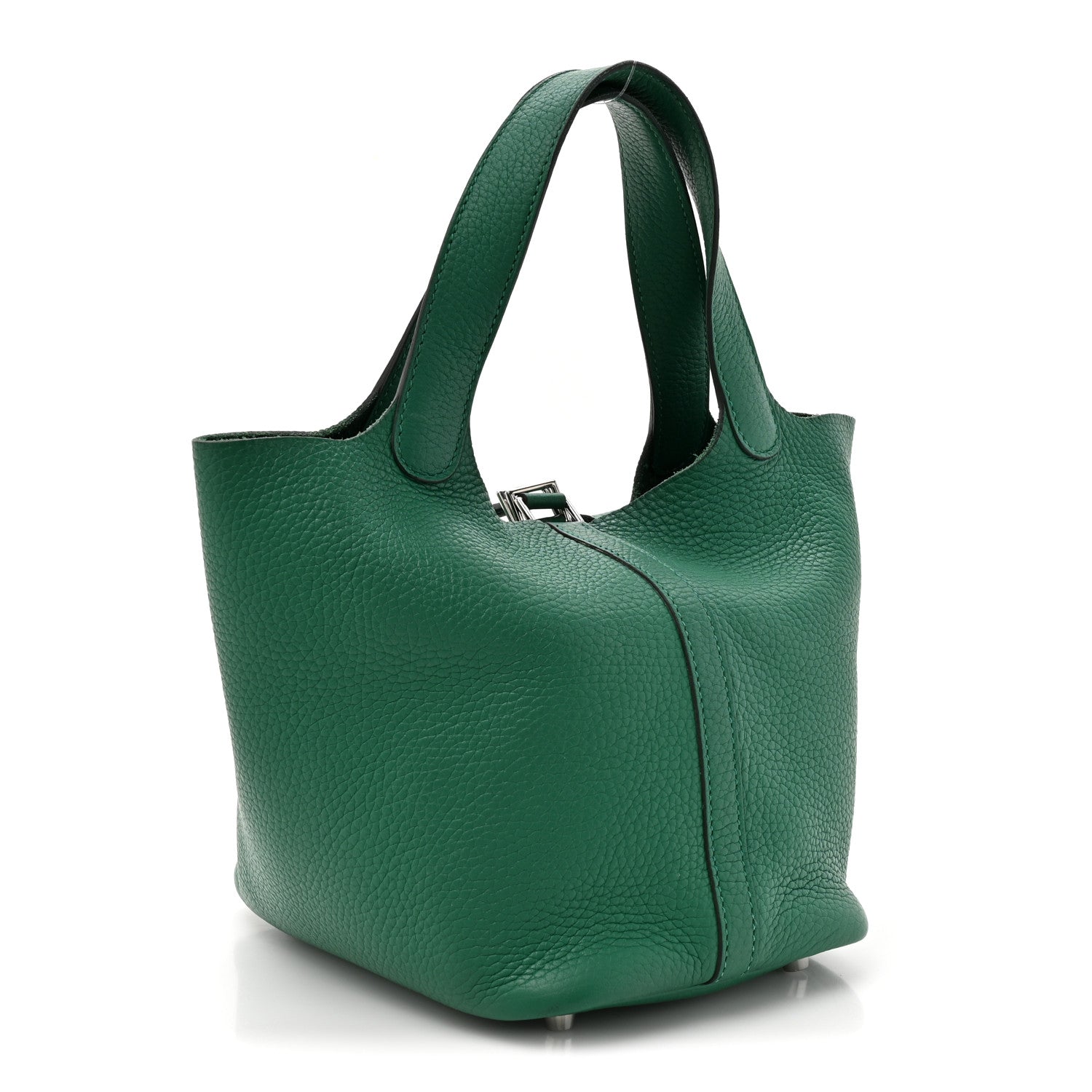 Hermes Taurillon Clemence Picotin Lock 18 Vert Vertigo 3 of 11