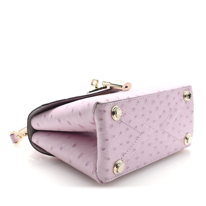 Louis Vuitton Iridescent Ostrich Rose Des Vents Mini Pearly Lilac 5 of 11