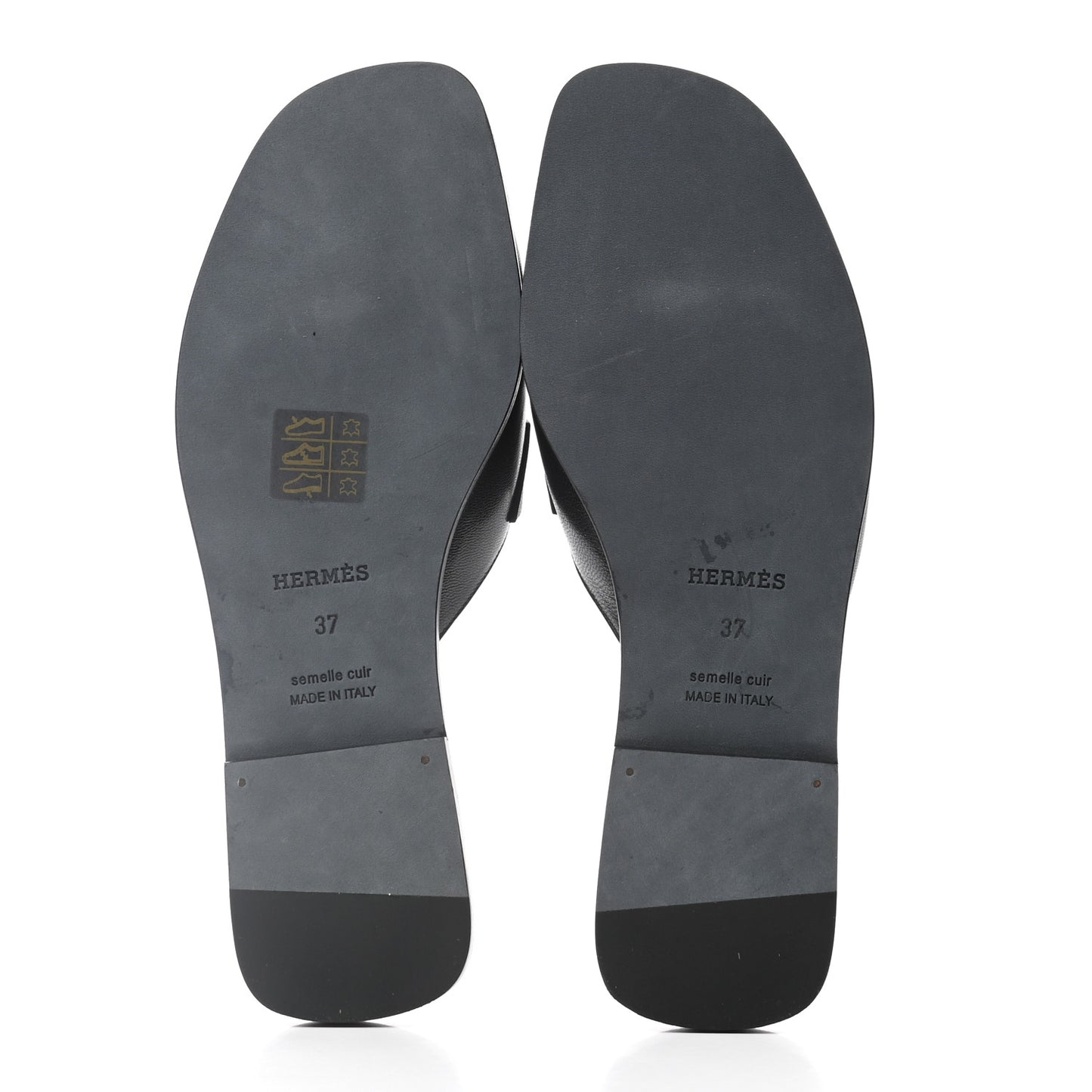 Goatskin Auteuil Sandals 37 Black