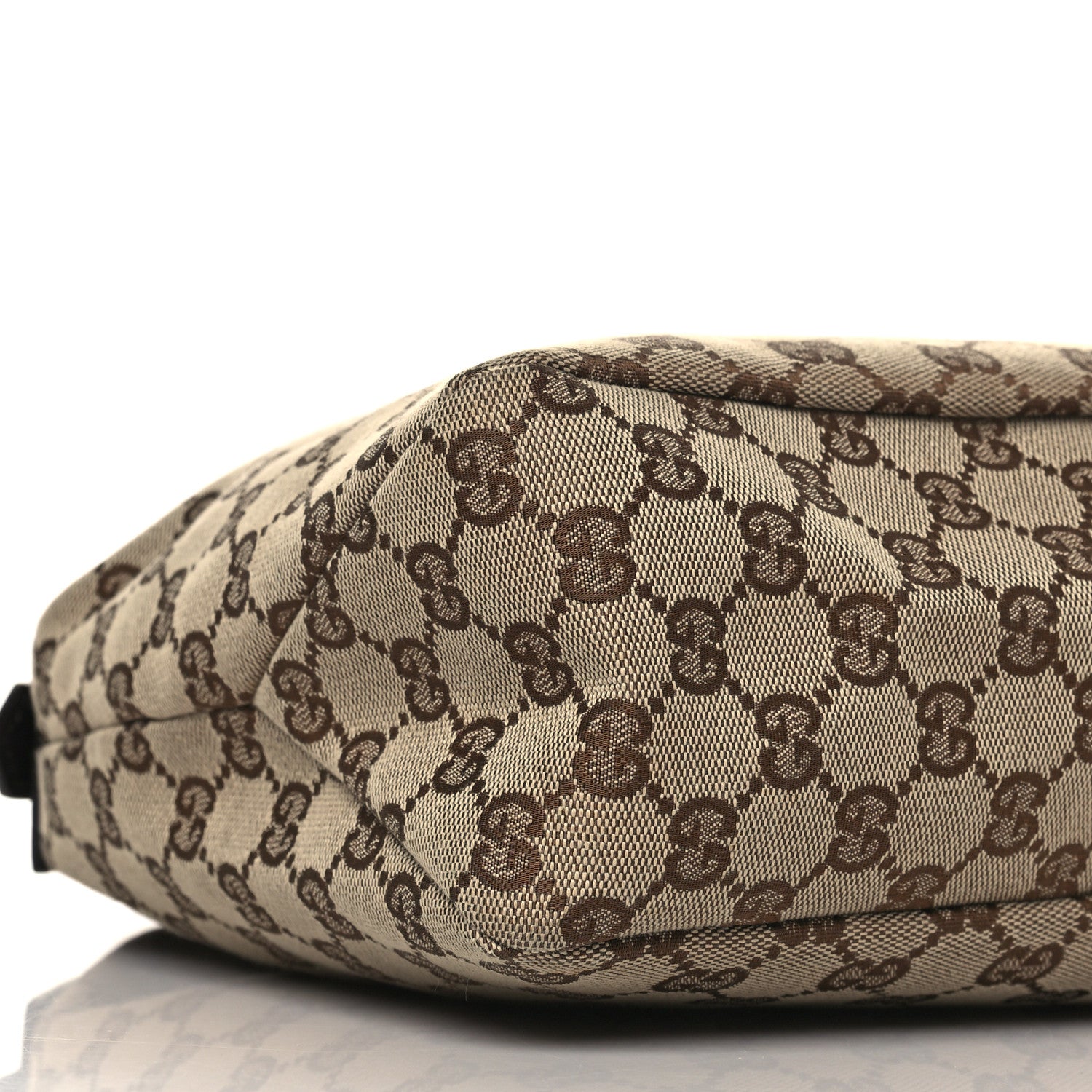 Gucci Monogram Medium Horsebit Chain Hobo Dark Brown 8 of 9