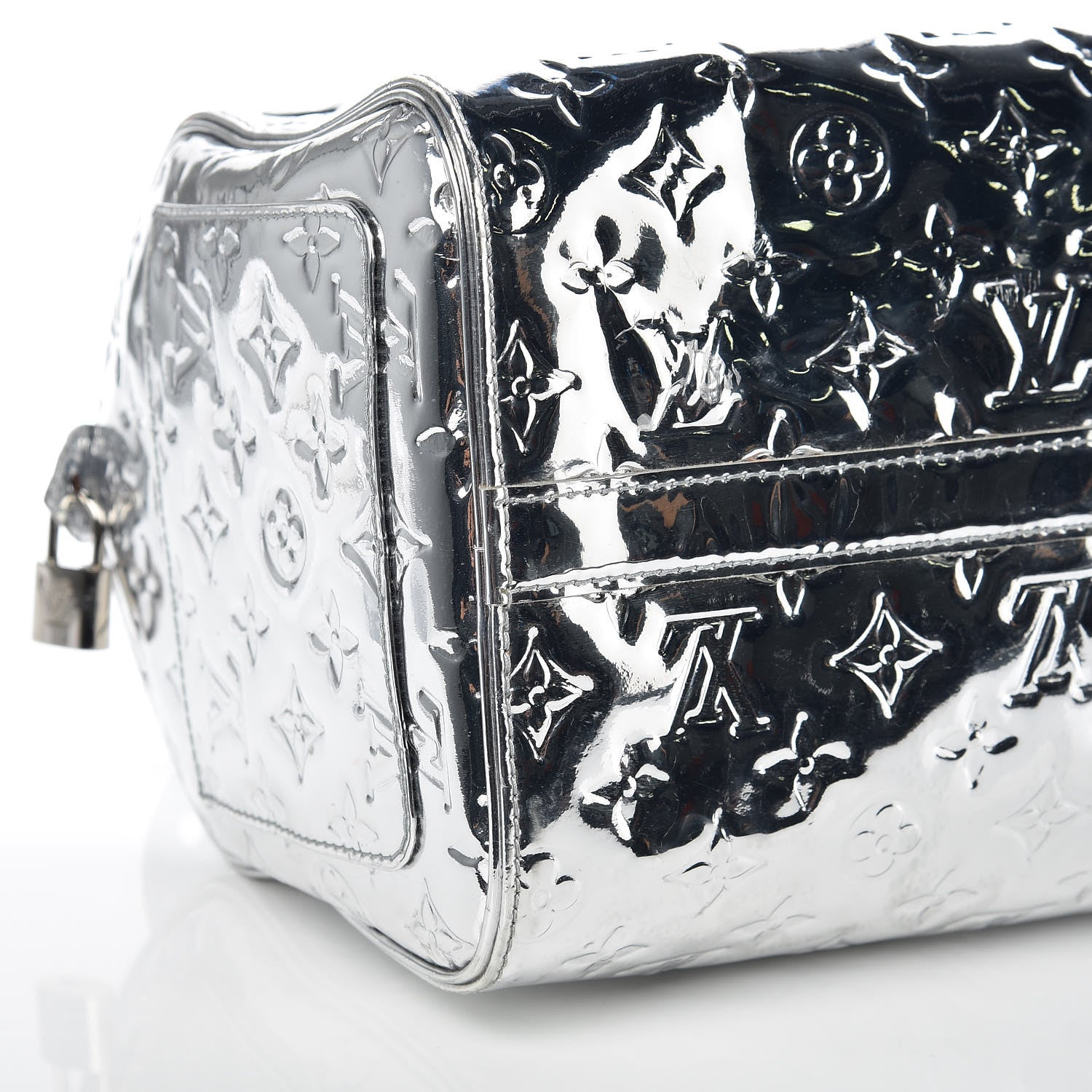 Louis Vuitton Monogram Miroir Speedy 30 Silver 8 of 11