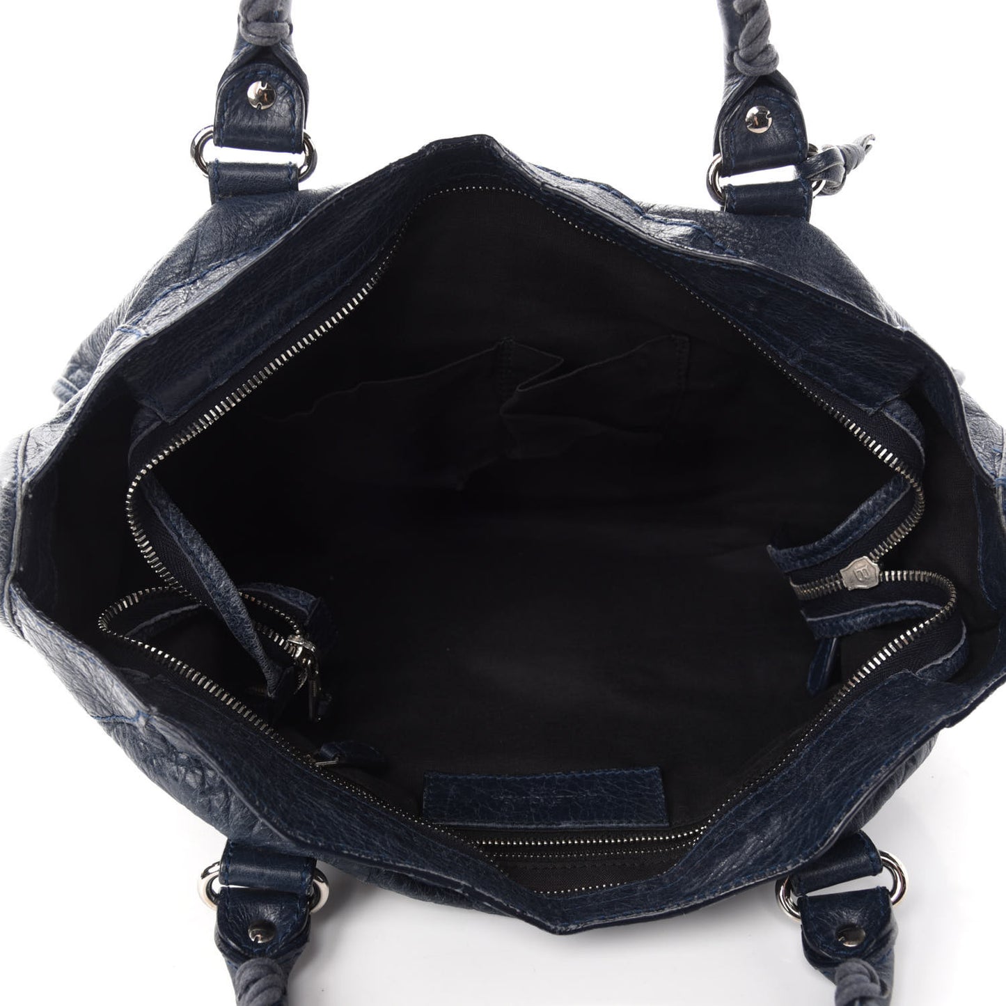Agneau Giant 12 Silver Hardware City Bleu Obscur