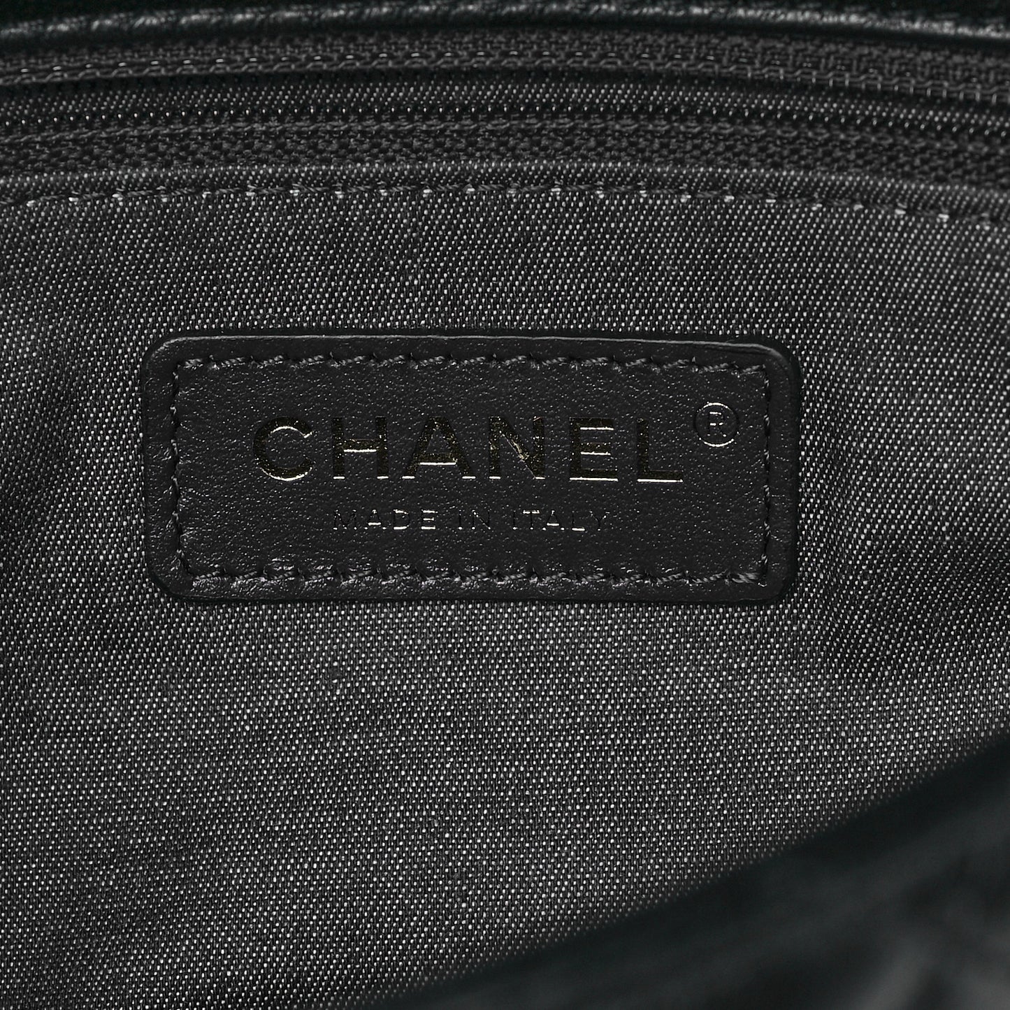 Lambskin Quilted Resin Bi-Color Chain Flap Bag Black