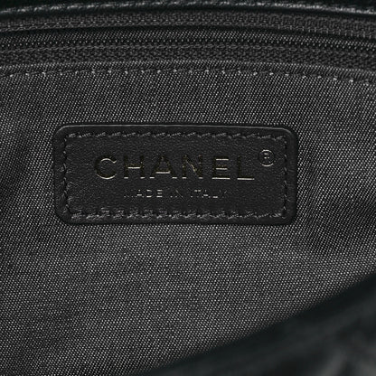 Chanel Lambskin Quilted Resin Bi-Color Chain Flap Bag Black 6 of 8