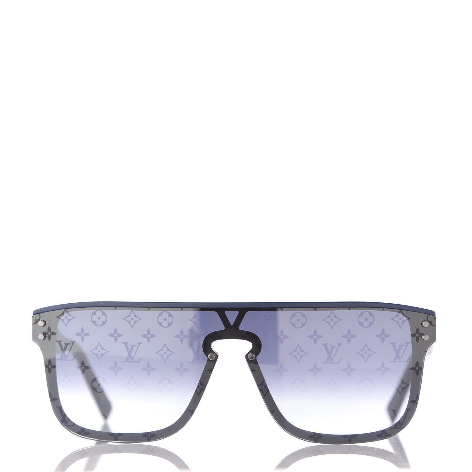 Louis Vuitton Acetate Monogram Waimea Sunglasses Z2328W Blue 2 of 7