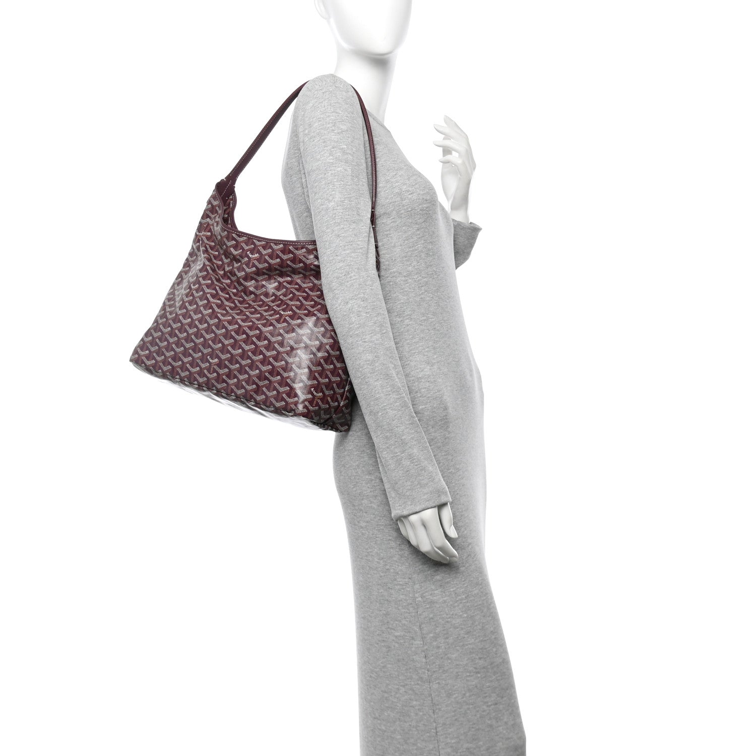 Goyard Goyardine Boheme Hobo Burgundy 2 of 11